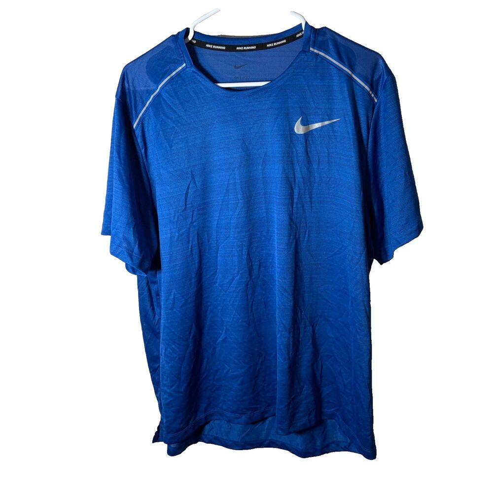 Nike T-Shirt Men's XL Dri-Fit Crew Neck Running Short Sleeve Athletic Shirt